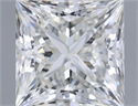 Natural Diamond 0.71 Carats, Princess with  Cut, G Color, IF Clarity and Certified by GIA