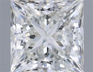 Picture of Natural Diamond 0.71 Carats, Princess with  Cut, G Color, IF Clarity and Certified by GIA
