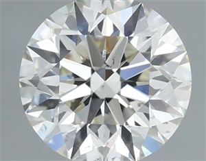 Picture of Natural Diamond 0.72 Carats, Round with Excellent Cut, J Color, VS2 Clarity and Certified by GIA
