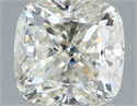 Natural Diamond 0.91 Carats, Cushion with  Cut, K Color, SI2 Clarity and Certified by GIA