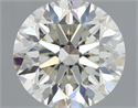 Natural Diamond 0.90 Carats, Round with Very Good Cut, K Color, VVS1 Clarity and Certified by GIA