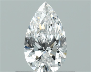 Picture of Natural Diamond 0.41 Carats, Pear with  Cut, D Color, VVS1 Clarity and Certified by GIA