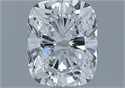 Diamante Natural 1.06 quilates, Del cojín , Color E, claridad VVS1 y certificado GIA