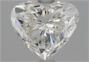 Natural Diamond 1.60 Carats, Heart with  Cut, I Color, SI2 Clarity and Certified by GIA