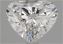 Natural Diamond 1.50 Carats, Heart with  Cut, D Color, VS2 Clarity and Certified by GIA