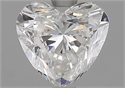 Natural Diamond 1.50 Carats, Heart with  Cut, G Color, SI2 Clarity and Certified by GIA