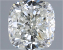 Natural Diamond 1.02 Carats, Cushion with  Cut, K Color, SI1 Clarity and Certified by GIA