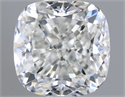 Natural Diamond 0.92 Carats, Cushion with  Cut, H Color, VS2 Clarity and Certified by GIA