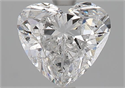 Natural Diamond 1.71 Carats, Heart with  Cut, E Color, SI2 Clarity and Certified by GIA