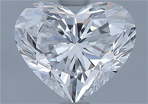 Picture of Natural Diamond 1.70 Carats, Heart with  Cut, D Color, VS2 Clarity and Certified by GIA