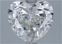 Natural Diamond 2.01 Carats, Heart with  Cut, I Color, SI2 Clarity and Certified by GIA