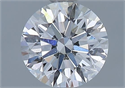 Natural Diamond 0.71 Carats, Round with Excellent Cut, F Color, SI2 Clarity and Certified by GIA
