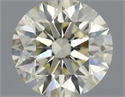 Natural Diamond 0.43 Carats, Round with Excellent Cut, N Color, SI1 Clarity and Certified by IGI