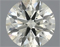 Natural Diamond 0.44 Carats, Round with Excellent Cut, M Color, SI1 Clarity and Certified by IGI