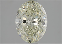 Natural Diamond 1.70 Carats, Oval with  Cut, L Color, I1 Clarity and Certified by GIA