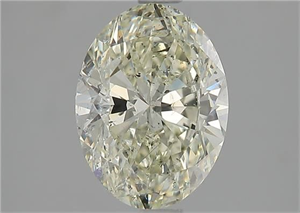 Picture of Natural Diamond 1.70 Carats, Oval with  Cut, L Color, I1 Clarity and Certified by GIA