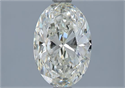 Natural Diamond 1.50 Carats, Oval with  Cut, K Color, VVS2 Clarity and Certified by GIA