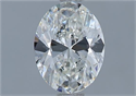 Natural Diamond 1.05 Carats, Oval with  Cut, H Color, VS2 Clarity and Certified by GIA