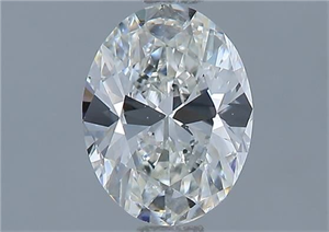 Picture of Natural Diamond 1.05 Carats, Oval with  Cut, H Color, VS2 Clarity and Certified by GIA
