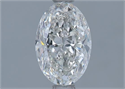 Natural Diamond 1.01 Carats, Oval with  Cut, H Color, SI2 Clarity and Certified by GIA