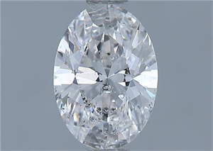 Picture of Natural Diamond 0.80 Carats, Oval with  Cut, F Color, I1 Clarity and Certified by GIA