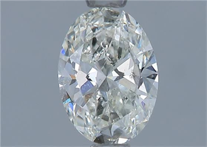 Foto Diamante Natural 0.80 quilates, Ovalado , Color J, claridad SI1 y certificado GIA de