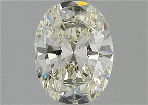 Picture of Natural Diamond 0.81 Carats, Oval with  Cut, L Color, SI1 Clarity and Certified by GIA
