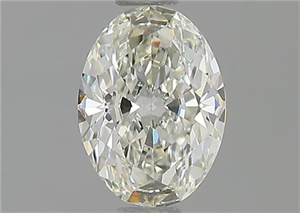Foto Diamante Natural 0.57 quilates, Ovalado , Color J, claridad VVS1 y certificado GIA de