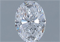 Natural Diamond 0.51 Carats, Oval with  Cut, D Color, VS1 Clarity and Certified by GIA
