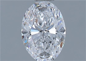 Picture of Natural Diamond 0.51 Carats, Oval with  Cut, D Color, VS1 Clarity and Certified by GIA