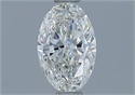 Natural Diamond 0.52 Carats, Oval with  Cut, I Color, VVS1 Clarity and Certified by GIA
