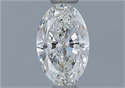 Natural Diamond 0.40 Carats, Oval with  Cut, I Color, IF Clarity and Certified by GIA