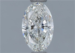 Picture of Natural Diamond 0.40 Carats, Oval with  Cut, I Color, IF Clarity and Certified by GIA