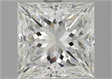 Diamante Natural 3.07 quilates, Princesa , Color H, claridad VS2 y certificado GIA