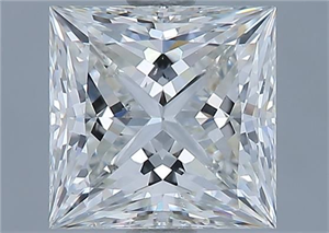 Picture of Natural Diamond 1.71 Carats, Princess with  Cut, H Color, SI1 Clarity and Certified by GIA