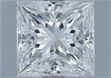 Natural Diamond 1.70 Carats, Princess with  Cut, H Color, VS1 Clarity and Certified by GIA