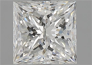 Foto Diamante Natural 1.70 quilates, Princesa , Color F, claridad VS2 y certificado GIA de