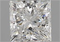 Natural Diamond 1.72 Carats, Princess with  Cut, G Color, SI1 Clarity and Certified by GIA