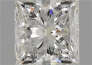 Picture of Natural Diamond 1.73 Carats, Princess with  Cut, I Color, SI2 Clarity and Certified by GIA