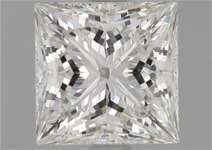 Picture of Natural Diamond 1.71 Carats, Princess with  Cut, H Color, VS1 Clarity and Certified by GIA