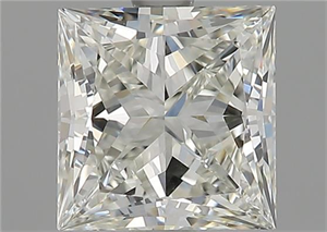 Picture of Natural Diamond 1.64 Carats, Princess with  Cut, I Color, VVS2 Clarity and Certified by GIA