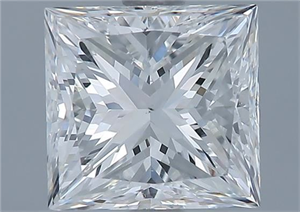 Foto Diamante Natural 2.02 quilates, Princesa , Color G, claridad VS2 y certificado GIA de