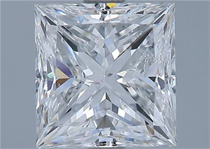Foto Diamante Natural 2.02 quilates, Princesa , Color F, claridad I1 y certificado GIA de