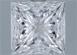 Foto Diamante Natural 2.02 quilates, Princesa , Color F, claridad SI1 y certificado GIA de