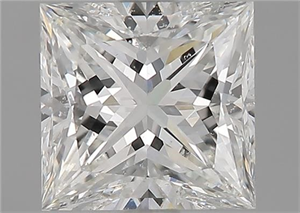 Picture of Natural Diamond 1.57 Carats, Princess with  Cut, H Color, VS2 Clarity and Certified by GIA