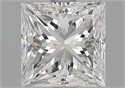 Natural Diamond 1.51 Carats, Princess with  Cut, G Color, SI1 Clarity and Certified by GIA