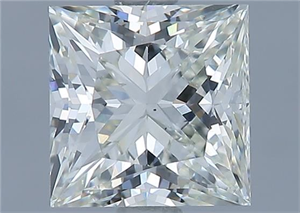 Picture of Natural Diamond 1.55 Carats, Princess with  Cut, K Color, VS2 Clarity and Certified by GIA
