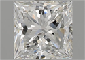 Natural Diamond 1.58 Carats, Princess with  Cut, F Color, SI1 Clarity and Certified by GIA