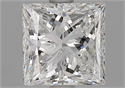 Natural Diamond 1.51 Carats, Princess with  Cut, F Color, VS2 Clarity and Certified by GIA