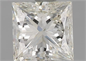 Natural Diamond 1.09 Carats, Princess with  Cut, J Color, I2 Clarity and Certified by GIA